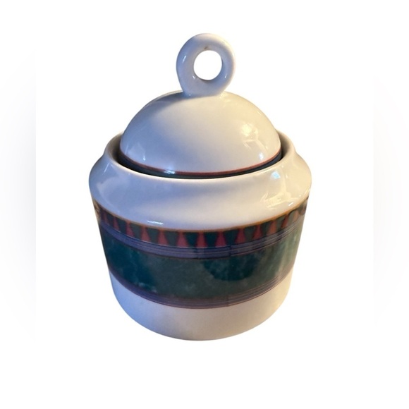 Mikasa La Scala 3-Piece Creamer and Sugar Bowl with Lid Fine China, M5111 - Picture 3 of 6